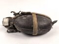Feldflasche in Tropenausführung Wehrmacht, gebraucht, ungereinigt, defekt