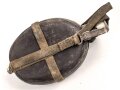Feldflasche in Tropenausführung Wehrmacht, gebraucht, ungereinigt, defekt