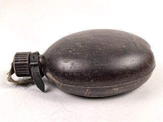 Feldflasche in Tropenausführung Wehrmacht, gebraucht, so zum Kriegsende nochmals Ausgegeben