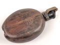 Feldflasche in Tropenausführung Wehrmacht, gebraucht, so zum Kriegsende nochmals Ausgegeben