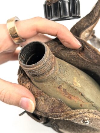 Feldflasche Wehrmacht, Gebraucht, ungereinigt