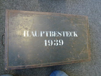 Hauptbesteck 1939, guter Zustand, Original lackierte Kiste