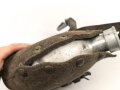 Feldflasche Wehrmacht, stark gebraucht, ungereinigt, Bezug lässt sich nicht schliessen