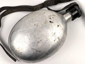 Feldflasche Wehrmacht, Gebraucht, ungereinigt, defekt