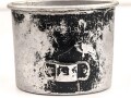 Becher für eine Feldflasche der Wehrmacht, Hersteller MN40