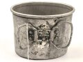 Becher  für eine Feldflasche der Wehrmacht, Hersteller OHW39