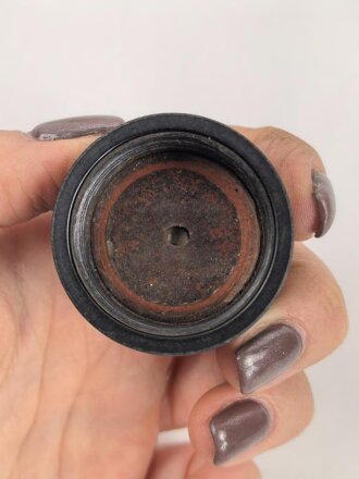 Schraubkappe für eine Feldflasche der Wehrmacht, Gebraucht