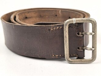 Zweidornkoppel für Offiziere von Parteiverbänden. Braunes Leder, Höhe 43mm, Gesamtlänge 129cm, RZM markiert