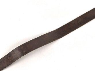 Zweidornkoppel für Offiziere von Parteiverbänden. Braunes Leder, Höhe 43mm, Gesamtlänge 129cm, RZM markiert