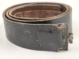 Koppelriemen für Mannschaften der Wehrmacht. Eiserner Gegenhalt, Gesamtlänge 108cm