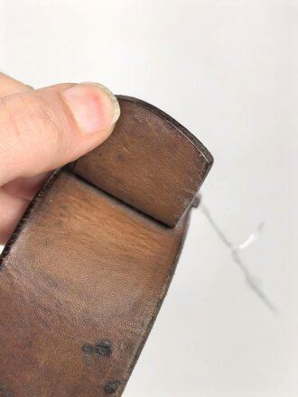 Koppelriemen für Mannschaften der Wehrmacht. Eiserner Gegenhalt, Gesamtlänge 108cm