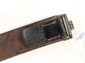 Koppelriemen für Mannschaften der Wehrmacht. Eiserner Gegenhalt, Gesamtlänge 108cm