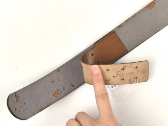 Lackleder Koppelriemen  Wehrmacht. Das Unterfutter leicht mottig, Gesamtlänge 94cm