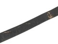 Lackleder Koppelriemen  Wehrmacht. Das Unterfutter leicht mottig, Gesamtlänge 94cm