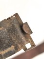 Koppelriemen für Mannschaften der Wehrmacht. Eisernenr Gegenhalt, späte Ausführung, Gesamtlänge 88cm