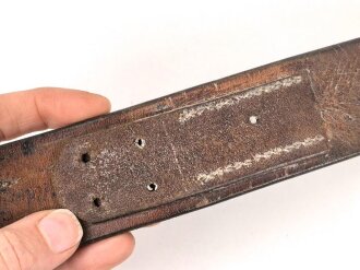 Koppelriemen für Mannschaften der Wehrmacht. Eiserner Gegenhalt, Gesamtlänge 92cm