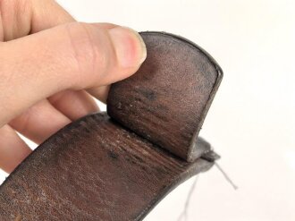 Koppelriemen für Mannschaften der Wehrmacht. Eiserner Gegenhalt, Gesamtlänge 92cm