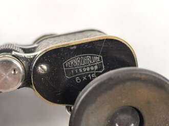 "Fernrohrlupe 6 x 15" von Carl Zeiss Jena. Guter Gesamtzustand