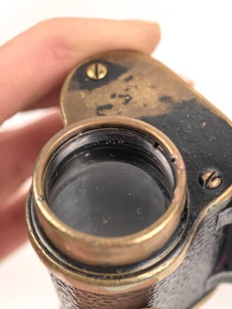 Doppelfernrohr "Trieder Binocle" von Goerz Berlin. Klare Durchsicht, guter Gesamtzustand