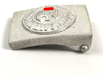 Heer, Koppelschloss für Mannschaften, Aluminium mit aufgeklammertem Emblem. Guter Zustand