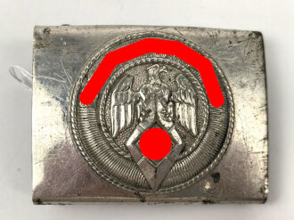 Koppelschloss für Angehörige der Hitlerjugend. Eisen vernickelt, RZM M4/24