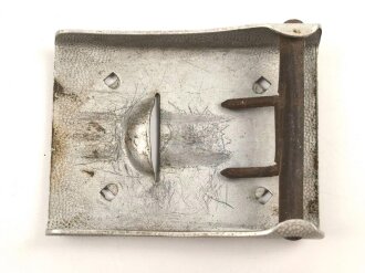 Heer, Koppelschloss für Mannschaften, Aluminium , das aufgeklammerte Emblem fehlt