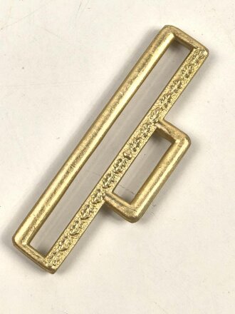 Hakenfang für eine Feldbinde für politische Leiter der NSDAP. Aluminium eloxiert, RZM M4/39