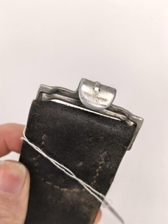 Koppelriemen für Mannschaften der Wehrmacht. Aluminium Gegenhalt, Gesamtlänge 97cm