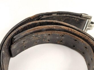 Koppelriemen für Mannschaften der Wehrmacht. Aluminium Gegenhalt, Gesamtlänge 97cm
