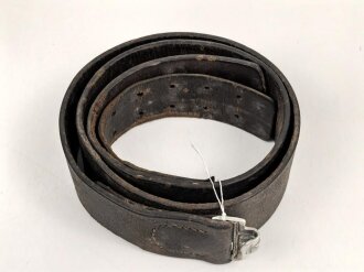 Koppelriemen für Mannschaften der Wehrmacht. Aluminium Gegenhalt, Gesamtlänge 97cm