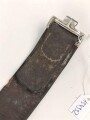 Koppelriemen für Mannschaften der Wehrmacht. Aluminium Gegenhalt, Gesamtlänge 97cm