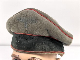 Heer, Schirmmütze für Mannschaften der Artillerie. Ungereinigter Speicherfund