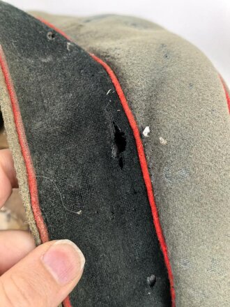 Heer, Schirmmütze für Mannschaften der Artillerie. Ungereinigter Speicherfund