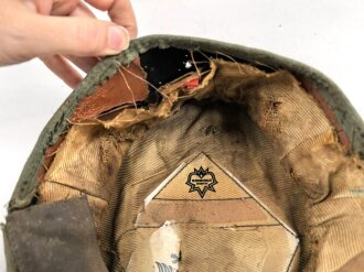 Heer, Schirmmütze für Mannschaften der Artillerie. Ungereinigter Speicherfund
