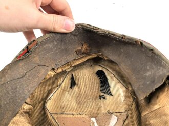 Heer, Schirmmütze für Mannschaften der Artillerie. Ungereinigter Speicherfund