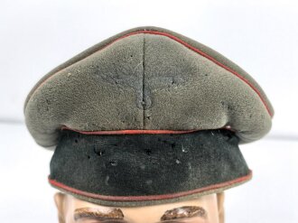 Heer, Schirmmütze für Mannschaften der Artillerie. Ungereinigter Speicherfund