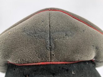 Heer, Schirmmütze für Mannschaften der Artillerie. Ungereinigter Speicherfund