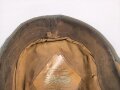 Heer, Schirmmütze für Mannschaften der Kavallerie. Kopfgrösse 57. Getragenes Stück, etliche Mottenaufrauhungen, sonst in gutem Gesamtzustand