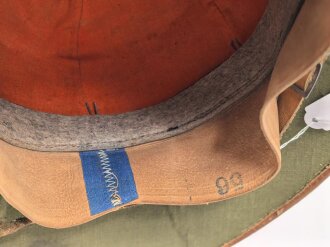 Tropenhelm Wehrmacht, oben leicht eingedrückt, Kopfgrösse 56