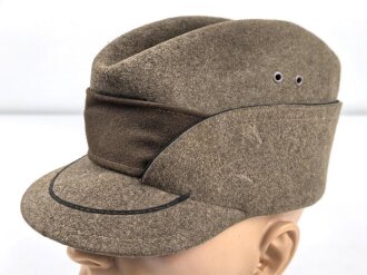 Reichsarbeitsdienst, Mütze für Mannschaften  Das Schweißleder angefressen, insgesamt leicht deformiert, sonst gut, Kopfgrösse etwa 57