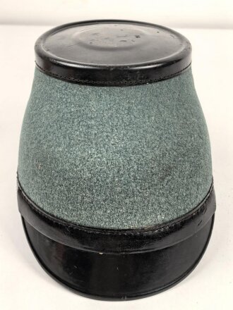 Polizei III.Reich, Tschako für Mannschaften der Schutzpolizei, Hersteller EREL, Kopfgrösse 59