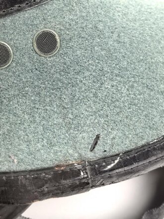 Polizei III.Reich, Tschako für Mannschaften der Schutzpolizei, Hersteller EREL, Kopfgrösse 59