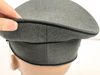 Reichswehr, Schirmmütze für Mannschaften der Pioniere. Leicht getragenes Stück in gutem Gesamtzustand, Kopfgrösse 55