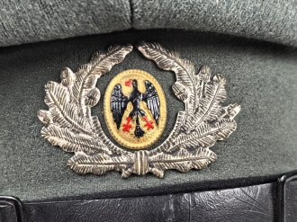 Reichswehr, Schirmmütze für Mannschaften der Pioniere. Leicht getragenes Stück in gutem Gesamtzustand, Kopfgrösse 55