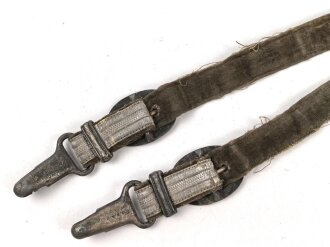 Gehänge zum Dolch für Offiziere des Heeres. Stark getragen, modifiziert