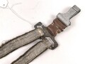 Gehänge zum Dolch für Offiziere des Heeres. Stark getragen, modifiziert