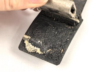 Reichsarbeitsdienst, Teil eines Gehänge zum Hauer für Mannschaften und Unteroffiziere. Lackleder, ungereinigt