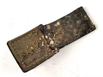 Reichsarbeitsdienst, Teil eines Gehänge zum Hauer für Mannschaften und Unteroffiziere. Lackleder, ungereinigt