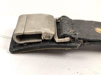 Reichsarbeitsdienst, Teil eines Gehänge zum Hauer für Mannschaften und Unteroffiziere. Lackleder, ungereinigt