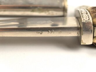 Polizei III.Reich, Extraseitengewehr von Weyersberg Solingen. Die Lederscheide nicht geschrumpft, guter Gesamtzustand